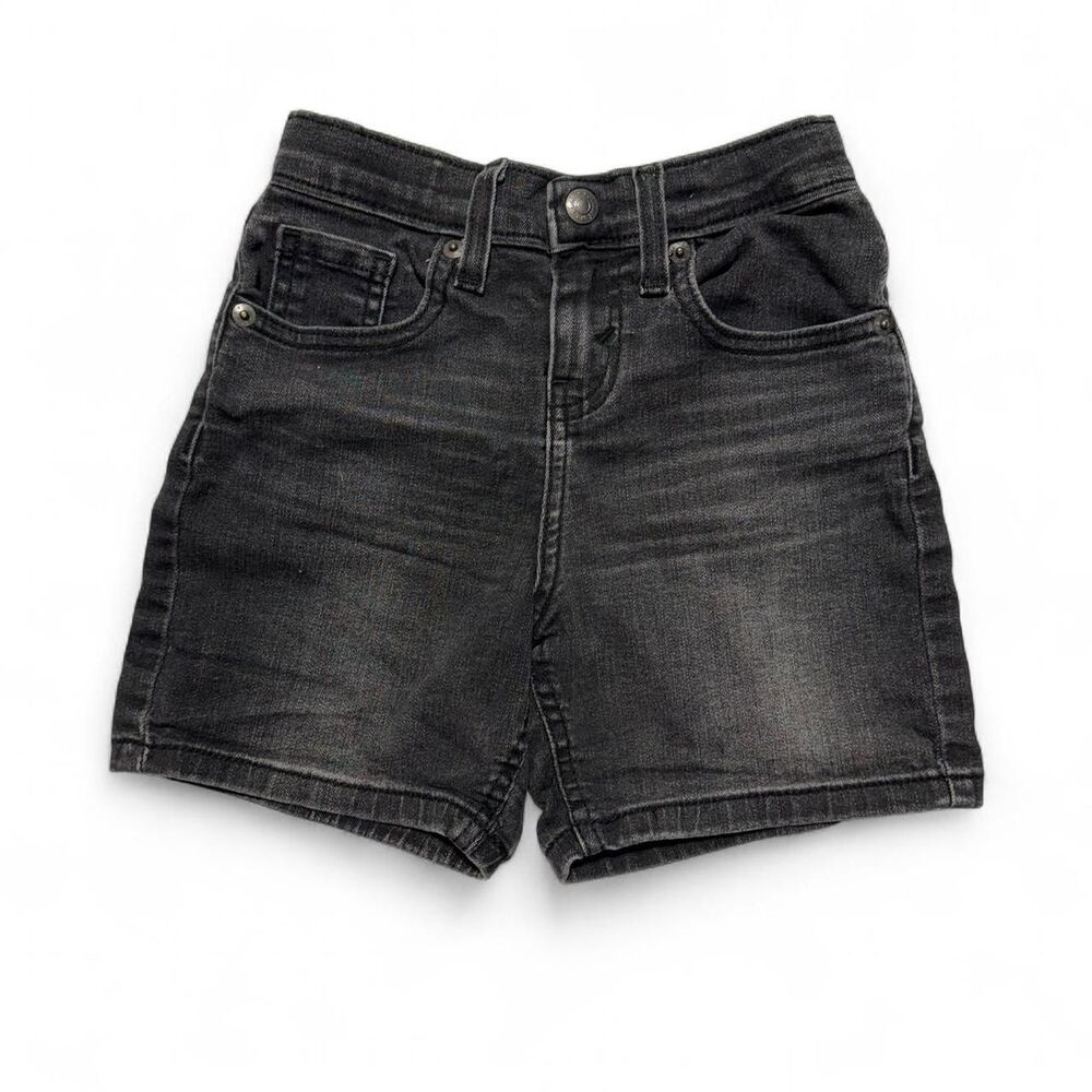 Signature by Levi Strauss & Co. Girls Black Faded Denim Shorts Size 6 Regular